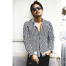 画像をギャラリービューアに読み込む, DOWBL/ ダブル/ Leaf Icon Striped Dress Shirts  【全2色】