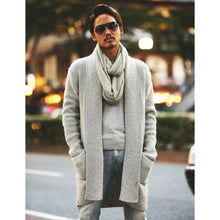 画像をギャラリービューアに読み込む, DOWBL/ ダブル/ Low Guage Knit Shawl Gown  【全1色】