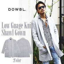 画像をギャラリービューアに読み込む, DOWBL/ ダブル/ Low Guage Knit Shawl Gown  【全1色】