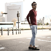 画像をギャラリービューアに読み込む, DOWBL/ ダブル/ Advanced Comfort VNeck Knitsew  【全4色】