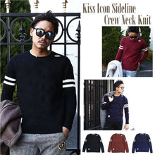 画像をギャラリービューアに読み込む, DOWBL/ ダブル/ Kiss Icon Sideline Crew Neck Knit  【全3色】