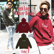 画像をギャラリービューアに読み込む, DOWBL/ ダブル/ Sign Logo Pullover Hoodie  【全2色】