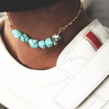 画像をギャラリービューアに読み込む, DOWBL/ ダブル/ Stone Turquoise Anklet  【全1色】