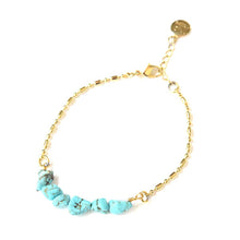 画像をギャラリービューアに読み込む, DOWBL/ ダブル/ Stone Turquoise Anklet  【全1色】