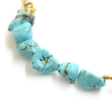 画像をギャラリービューアに読み込む, DOWBL/ ダブル/ Stone Turquoise Anklet  【全1色】