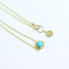 画像をギャラリービューアに読み込む, DOWBL/ ダブル/ Turquoise Gold Point Necklace  【全1色】