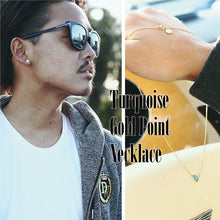 画像をギャラリービューアに読み込む, DOWBL/ ダブル/ Turquoise Gold Point Necklace  【全1色】