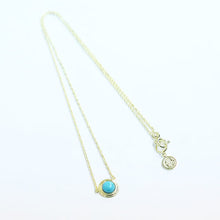 画像をギャラリービューアに読み込む, DOWBL/ ダブル/ Turquoise Gold Point Necklace  【全1色】