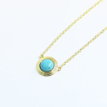 画像をギャラリービューアに読み込む, DOWBL/ ダブル/ Turquoise Gold Point Necklace  【全1色】