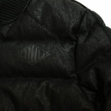 画像をギャラリービューアに読み込む, DOWBL/ ダブル/ Crack Leather Padding Rib Jacket  【全1色】