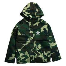 画像をギャラリービューアに読み込む, DOWBL/ ダブル/ Camouflage Hooded Twill Padding Jacket  【全1色】