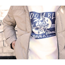 画像をギャラリービューアに読み込む, DOWBL/ ダブル/ Fascinate Quilting Standhooded Jacket  【全2色】