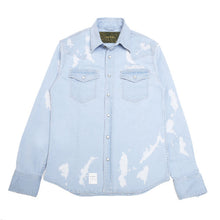 画像をギャラリービューアに読み込む, DOWBL/ ダブル/ D&amp;Co Chainstitch Bleach Denim Shirt  【全3色】
