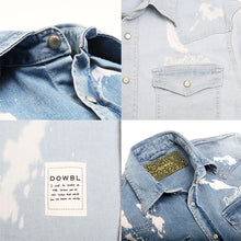 画像をギャラリービューアに読み込む, DOWBL/ ダブル/ D&amp;Co Chainstitch Bleach Denim Shirt  【全3色】