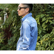 画像をギャラリービューアに読み込む, DOWBL/ ダブル/ D&amp;Co Chainstitch Bleach Denim Shirt  【全3色】