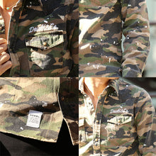 画像をギャラリービューアに読み込む, DOWBL/ ダブル/ D&amp;Co Chainstitch Bleach Denim Shirt  【全3色】