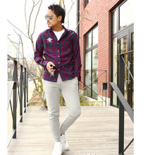 画像をギャラリービューアに読み込む, DOWBL/ ダブル/ Splash Gold Point Logo Checked Shirt  【全3色】