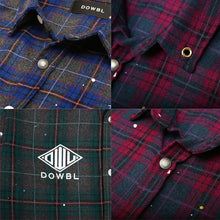 画像をギャラリービューアに読み込む, DOWBL/ ダブル/ Splash Gold Point Logo Checked Shirt  【全3色】