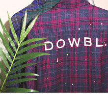 画像をギャラリービューアに読み込む, DOWBL/ ダブル/ Splash Gold Point Logo Checked Shirt  【全3色】