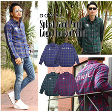 画像をギャラリービューアに読み込む, DOWBL/ ダブル/ Splash Gold Point Logo Checked Shirt  【全3色】