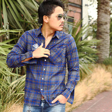 画像をギャラリービューアに読み込む, DOWBL/ ダブル/ Splash Gold Point Logo Checked Shirt  【全3色】