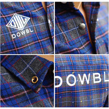 画像をギャラリービューアに読み込む, DOWBL/ ダブル/ Splash Gold Point Logo Checked Shirt  【全3色】