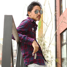 画像をギャラリービューアに読み込む, DOWBL/ ダブル/ Splash Gold Point Logo Checked Shirt  【全3色】