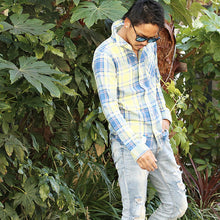 画像をギャラリービューアに読み込む, DOWBL/ ダブル/ Faded Flower Icon Checked Shirt  【全2色】
