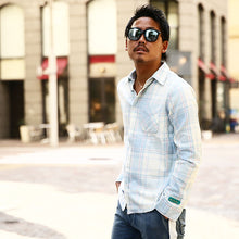 画像をギャラリービューアに読み込む, DOWBL/ ダブル/ Faded Flower Icon Checked Shirt  【全2色】