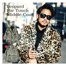 画像をギャラリービューアに読み込む, DOWBL/ ダブル/ Leopard Fur Touch Middle Coat  【全1色】