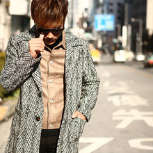 画像をギャラリービューアに読み込む, DOWBL/ ダブル/ Herringbone Dressy Chester Coat  【全1色】