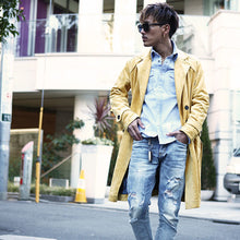 画像をギャラリービューアに読み込む, DOWBL/ ダブル/ Suede Color Gold Point Coat  【全2色】