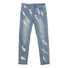 画像をギャラリービューアに読み込む, DOWBL/ ダブル/ Bleach Icon Biker Denim Skinny Pants  【全2色】