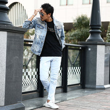 画像をギャラリービューアに読み込む, DOWBL/ ダブル/ Bleach Icon Biker Denim Skinny Pants  【全2色】
