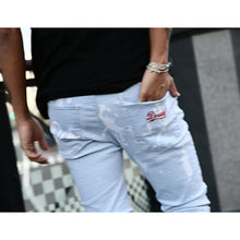 画像をギャラリービューアに読み込む, DOWBL/ ダブル/ Bleach Icon Biker Denim Skinny Pants  【全2色】