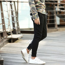 画像をギャラリービューアに読み込む, DOWBL/ ダブル/ Zip Skinny Rhombus Icon Sweat Pants  【全2色】