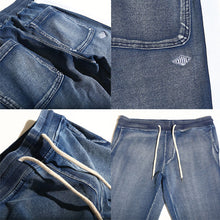 画像をギャラリービューアに読み込む, DOWBL/ ダブル/ Indigo Dyeing Sweat Line Pants  【全2色】