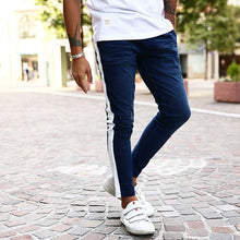 画像をギャラリービューアに読み込む, DOWBL/ ダブル/ Indigo Dyeing Sweat Line Pants  【全2色】