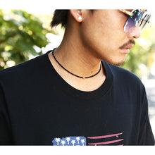 画像をギャラリービューアに読み込む, DOWBL/ ダブル/ Rhombus Charm Onyx Necklace  【全1色】