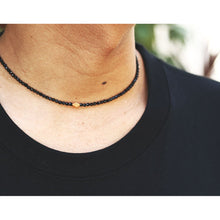 画像をギャラリービューアに読み込む, DOWBL/ ダブル/ Rhombus Charm Onyx Necklace  【全1色】