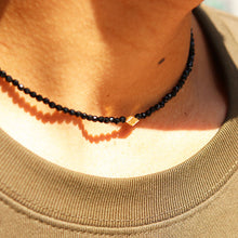 画像をギャラリービューアに読み込む, DOWBL/ ダブル/ Rhombus Charm Onyx Necklace  【全1色】