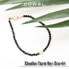 画像をギャラリービューアに読み込む, DOWBL/ ダブル/ Rhombus Charm Onyx Bracelet  【全1色】