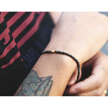 画像をギャラリービューアに読み込む, DOWBL/ ダブル/ Rhombus Charm Onyx Bracelet  【全1色】