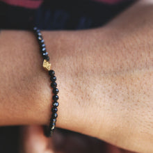 画像をギャラリービューアに読み込む, DOWBL/ ダブル/ Rhombus Charm Onyx Bracelet  【全1色】