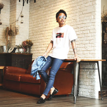画像をギャラリービューアに読み込む, DOWBL/ ダブル/ Rhombus Super Skinny Rigid Denim  【全1色】