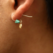 画像をギャラリービューアに読み込む, DOWBL/ ダブル/ Turquoise × Gold Icon Earrings  【全1色】