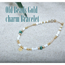 画像をギャラリービューアに読み込む, DOWBL/ ダブル/ Old Beads Gold charm Bracelet  【全1色】