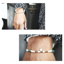 画像をギャラリービューアに読み込む, DOWBL/ ダブル/ Old Beads Gold charm Bracelet  【全1色】