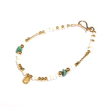 画像をギャラリービューアに読み込む, DOWBL/ ダブル/ Old Beads Gold charm Bracelet  【全1色】