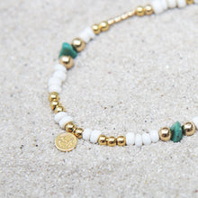 画像をギャラリービューアに読み込む, DOWBL/ ダブル/ Old Beads Gold charm Bracelet  【全1色】